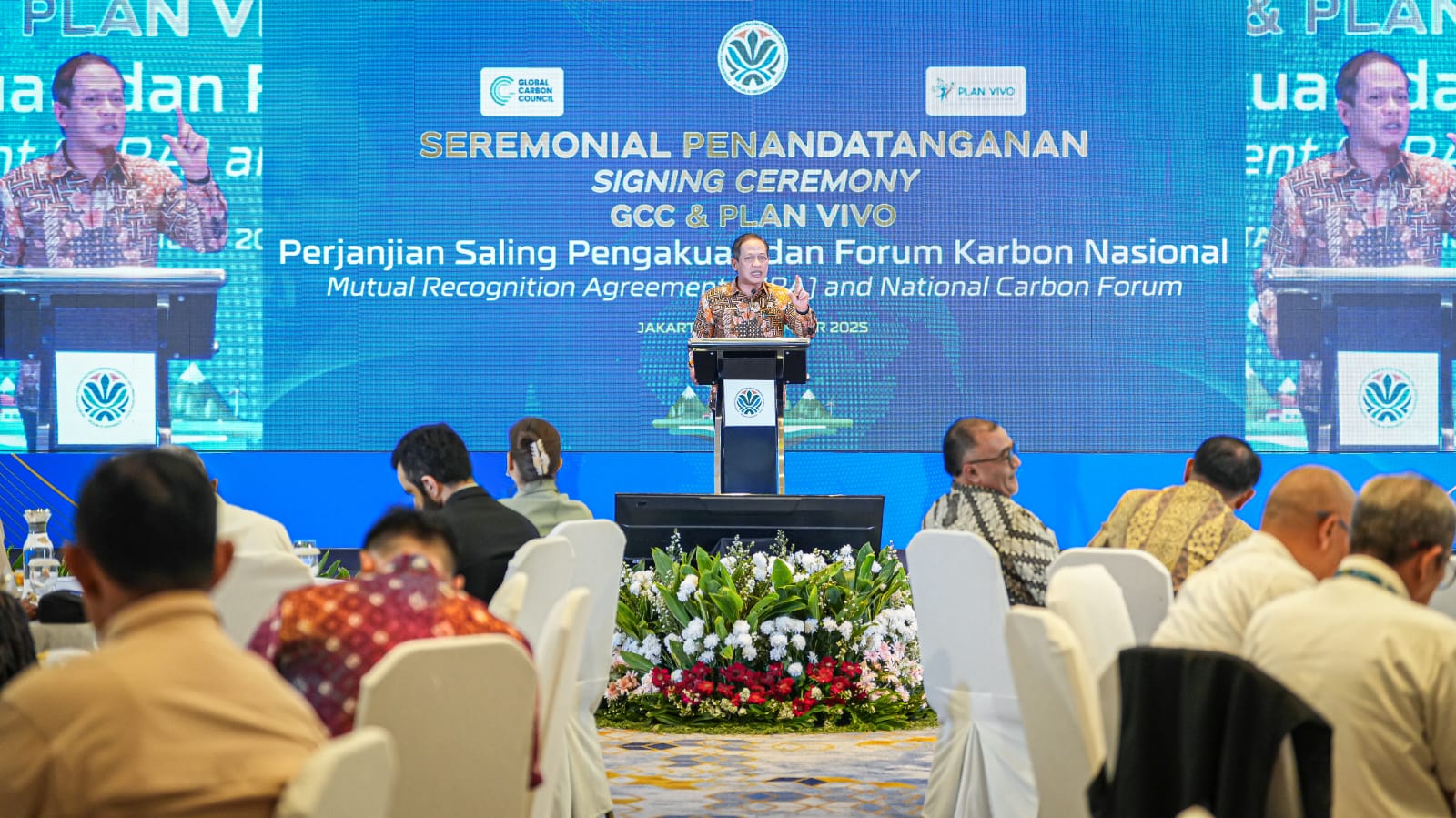 Indonesia Teguhkan Kepemimpinan Perdagangan Karbon Global, KLH/BPLH Tekan MRA dengan GCC dan Plan Vivo Foundation