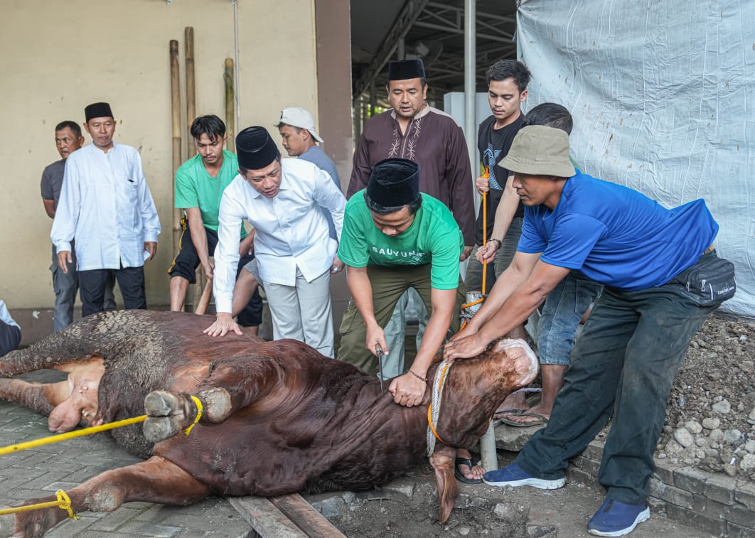 Gelar Sholat Idul Adha dan Pemotongan Kurban, Momentum Teguhkan Nilai Pengorbanan, Kebersamaan, dan Kepedulian.